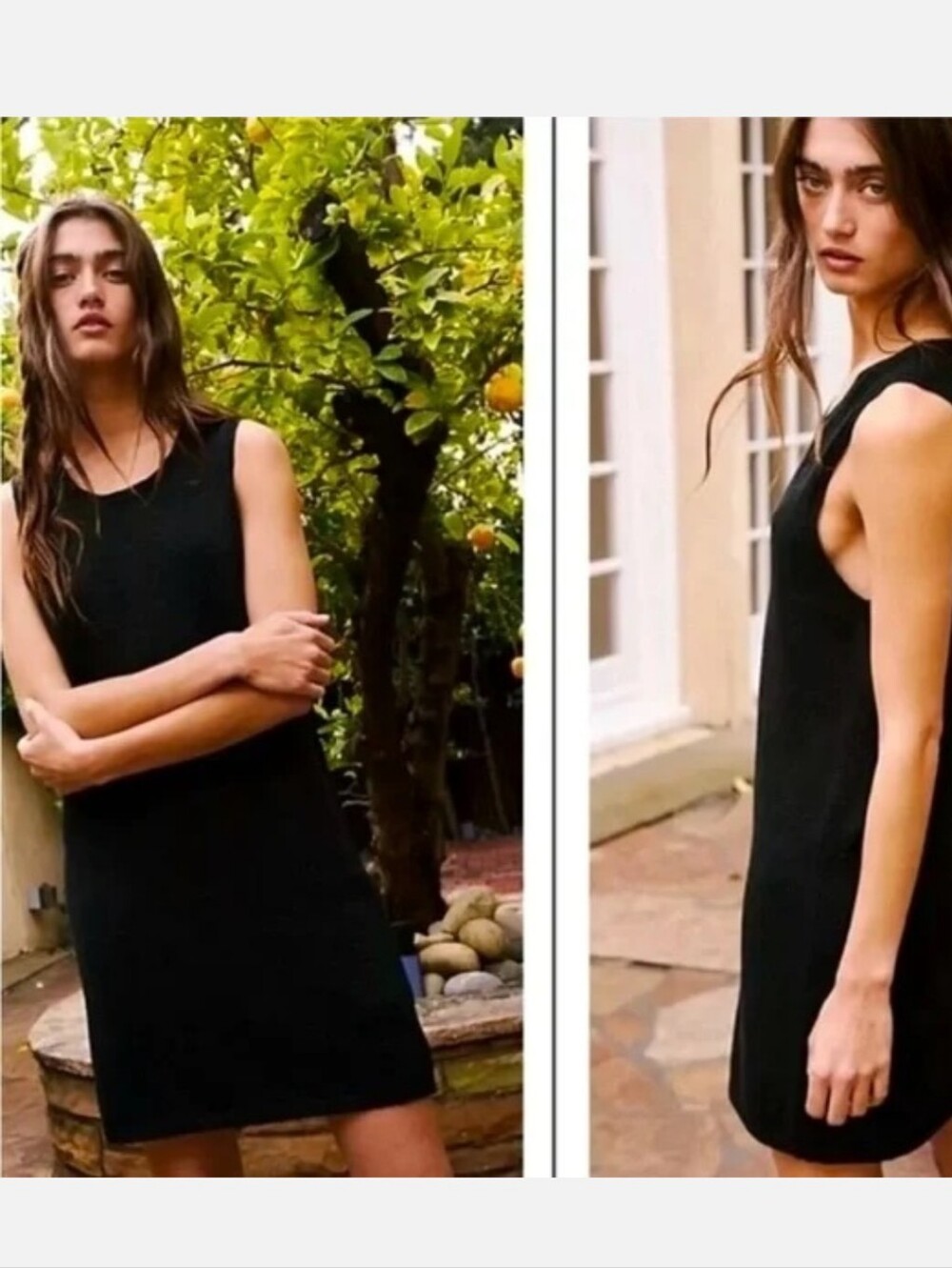 Free People Beach Black Sleeveless Knit Dress